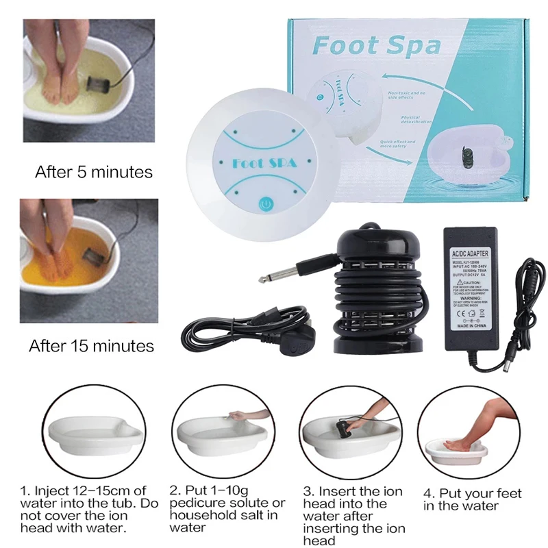 Ионистический Спа-аппарат Aqua Health Footspa С Гидромассажем Глубокая Очистка Кожи