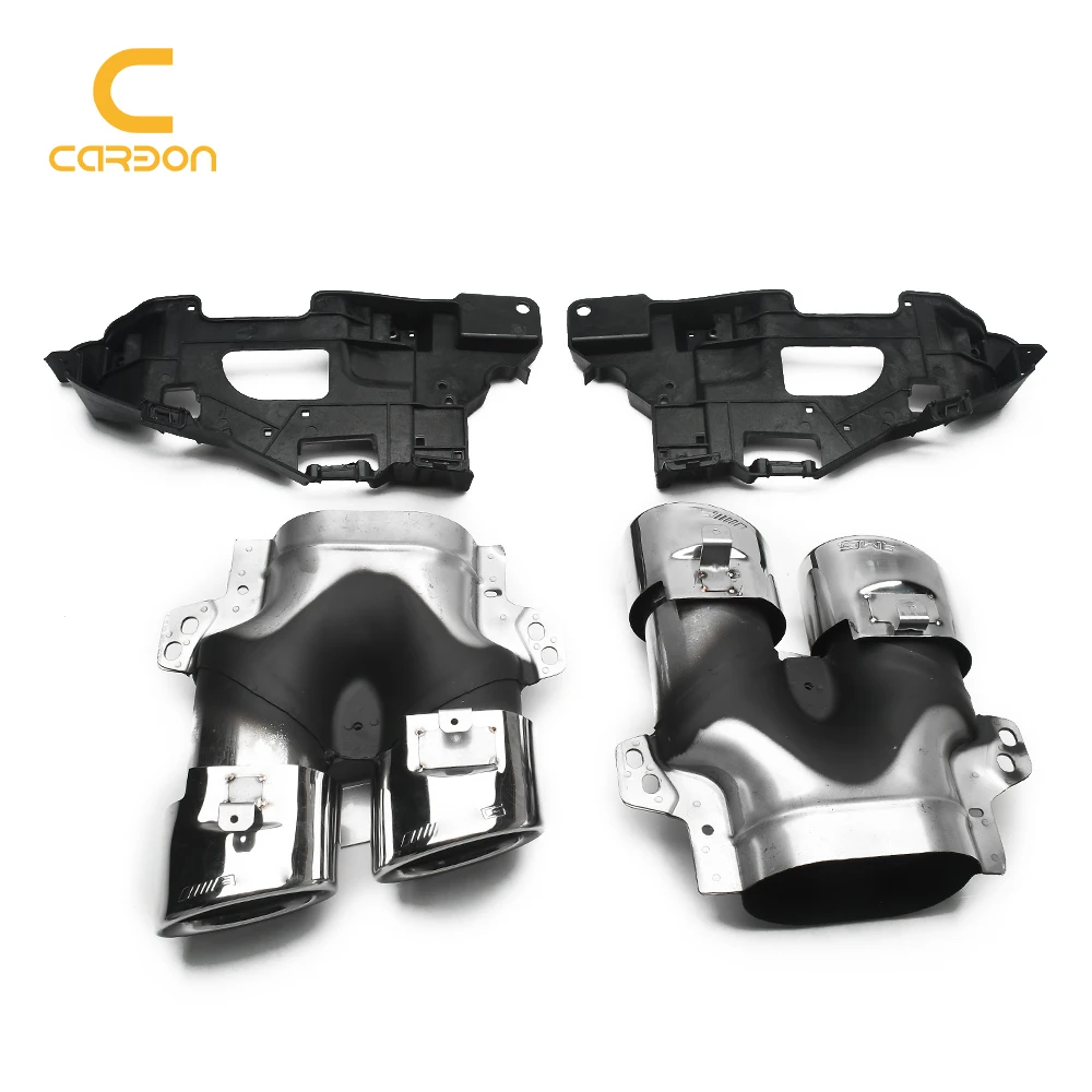 Углеродное волокно Модифицированная четырехсторонняя выхлопная труба с круглым