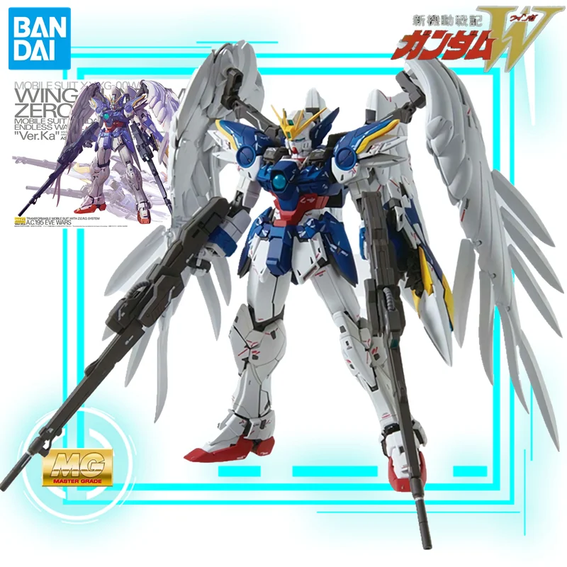 

MG 1/100 Bandai Original Genuine Action Figure Anime Mobile Suit Gundam XXXG-00W0 Wing Zero(EW Ver.) Assemble Collectible Model