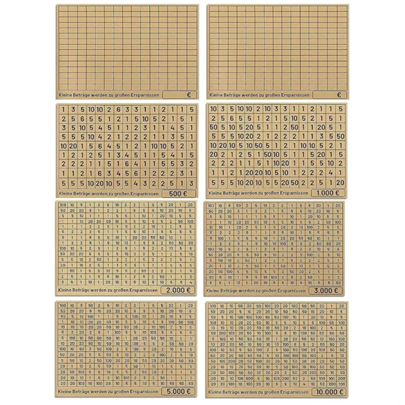 1000/2000/3000/5000/10000 копилка в евро долларах деревянная с отделениями для экономии и