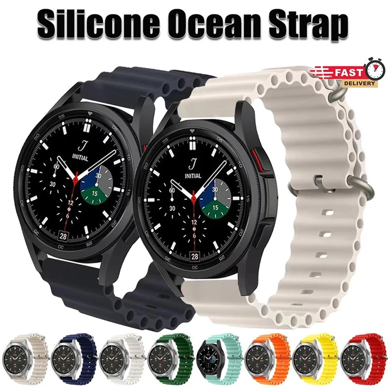 

Ocean Strap for Samsung Galaxy watch 5-pro-4-4 classic-44mm 40mm Silicone Sport 20mm/22mm Bracelet huawei/Amazfit GTS/GTR 4 Band
