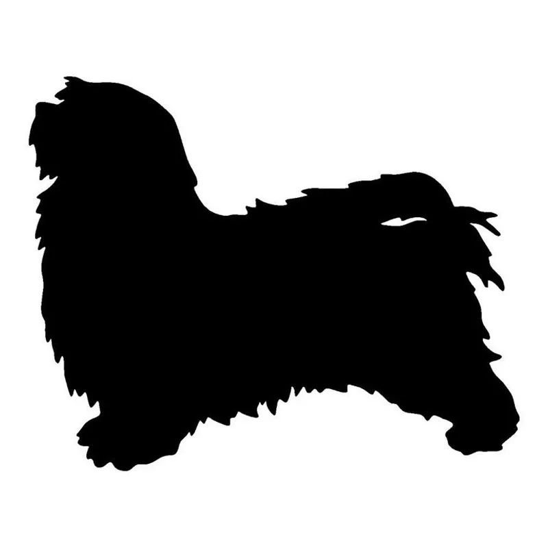 

Black/Silver Havanese Dog Car Stickers Personality Vinyl Decal Car Styling Bumper Decoration 15.7*12.7CM
