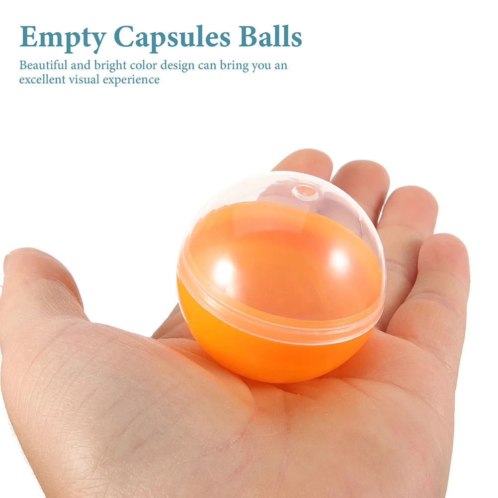 50 шт. красочный торговый автомат с полупрозрачной оболочкой заполняемые капсулы