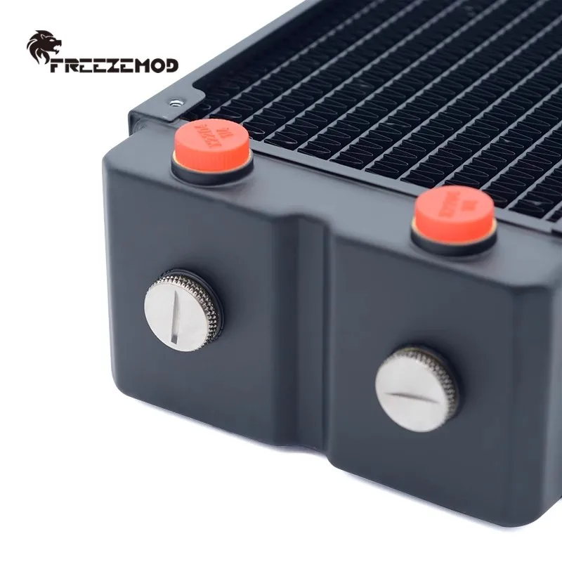 Фото Радиатор FREEZEMOD 480 65 мм, красная медь/3 слоя/120 мм, компьютерный вентилятор с водяным охлаждением, жидкий охладитель, теплообменник, TSRP-HP65-480 №3