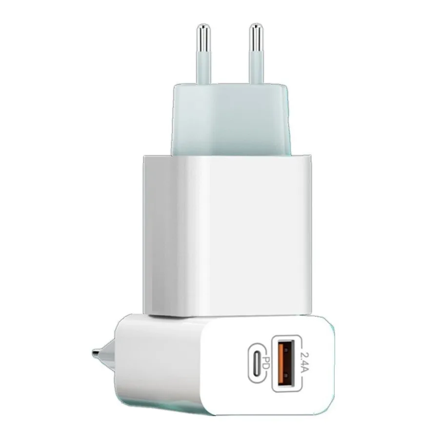 

5V 2.4A Usb+PD Quick Charge QC3.0 EU/US Plug 18W Wall Charger For Samsung iPhone 12 13 Huawei htc Fast Phone Charger