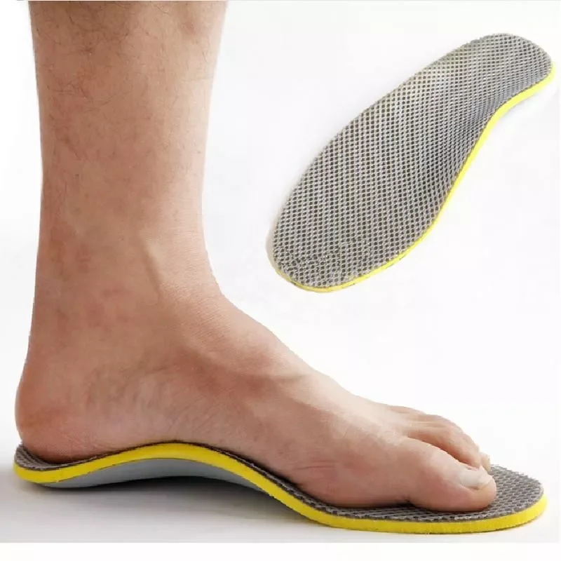 

Men Orthopedic Insoles 3D Flatfoot Flat Foot s Orthotic Arch Support Insoles High Arch Shoe Pad Insole