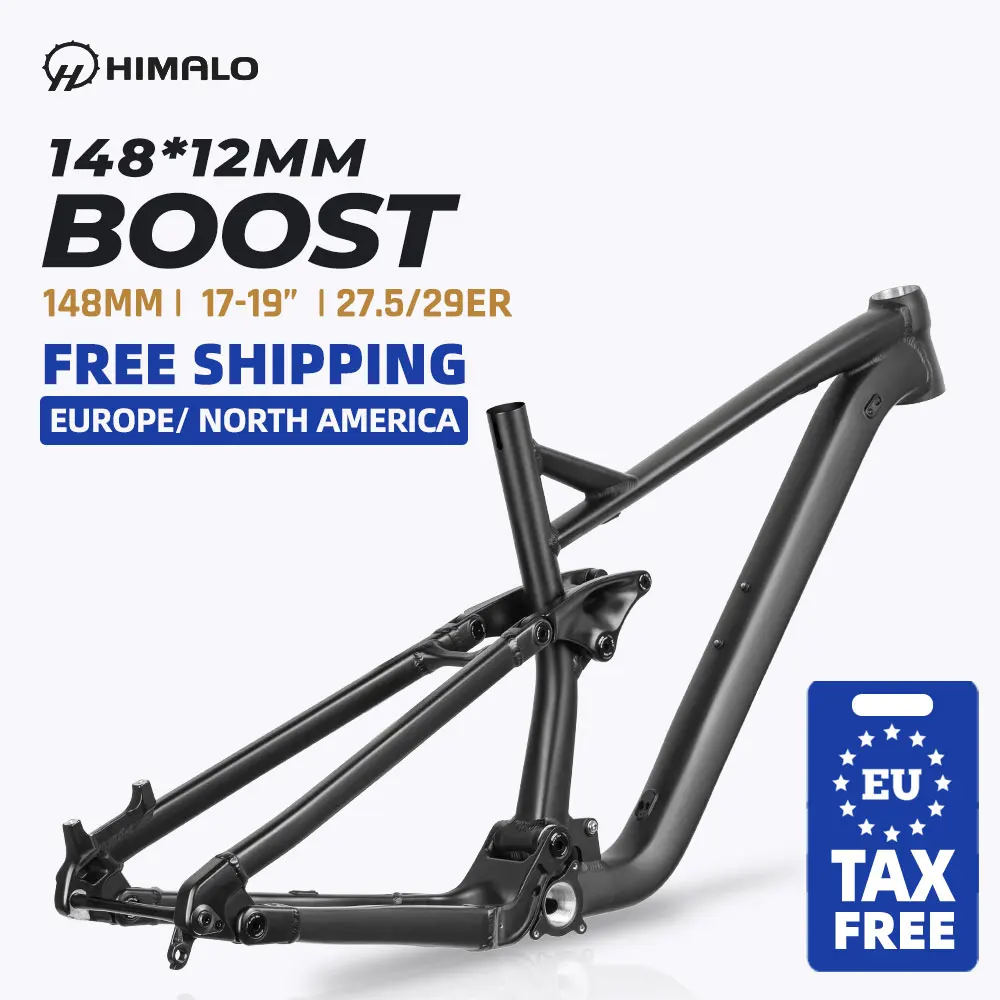 

HIMALO Bicycle Frame Full Suspension Boost Frame Trail Enduro 148*12MM 29ER 27.5ER Aluminium Alloy MTB frame AM All Mountain