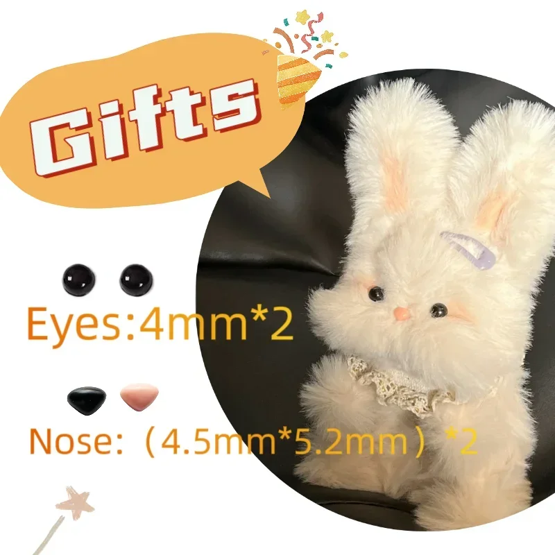 20 мм плюшевая железная проволока с кроликом красочные шерстяные крутящиеся