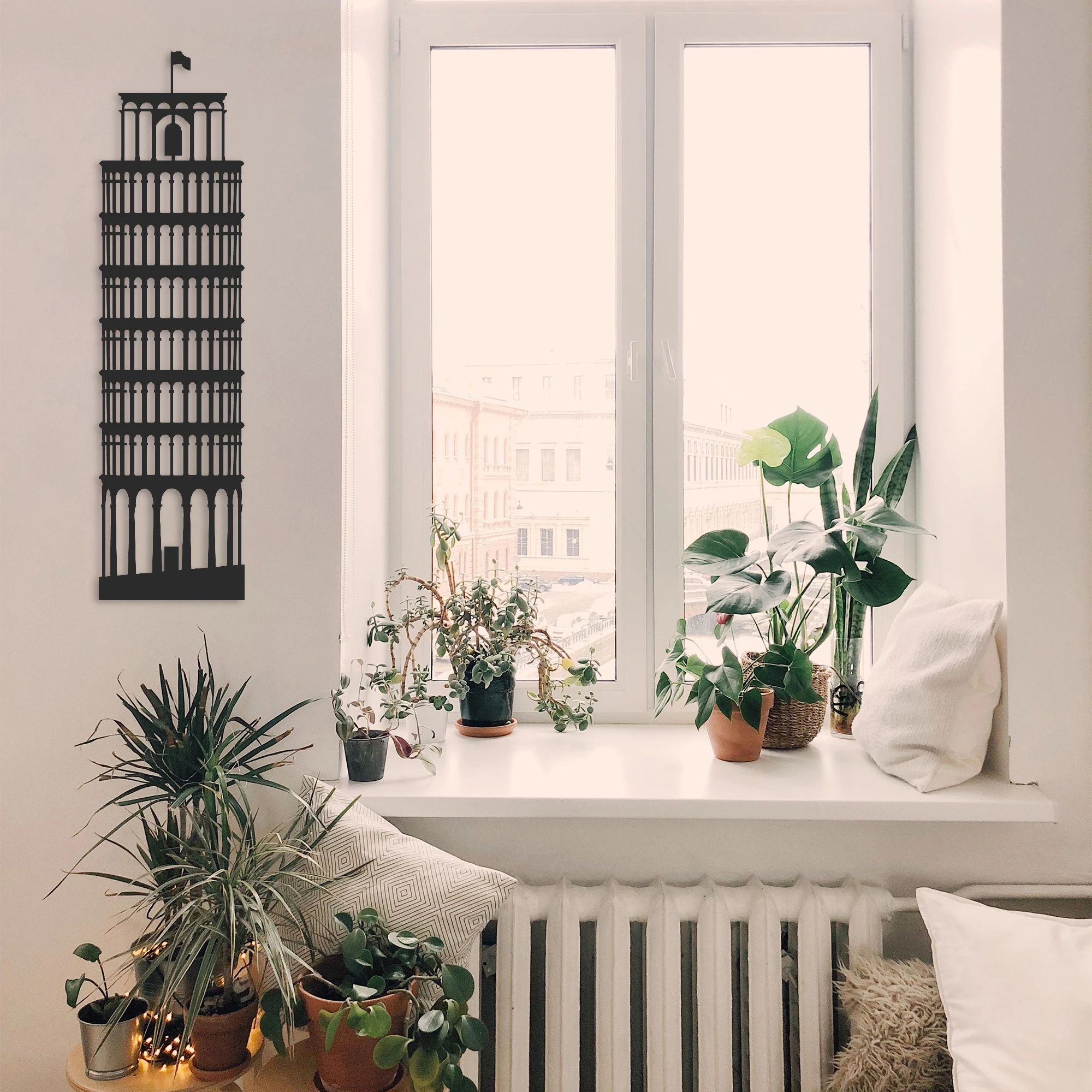 

Сувенирный набор из башни Пиза в Риме, Италия, подвесное украшение, металлическое настенное искусство, домашний декор, интерьер, офисное укр...