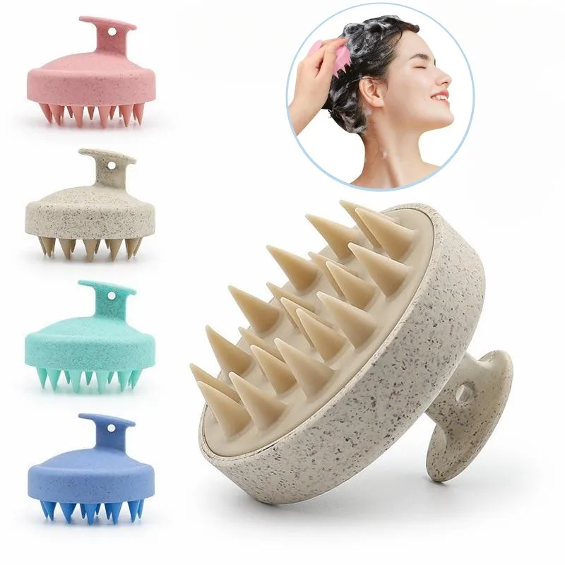 Силиконовый массажер для кожи головы роста волос шампунь щетка массажная
