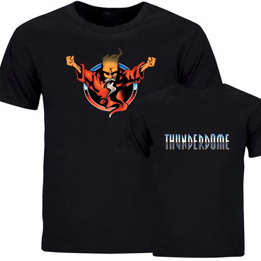 Футболка Thunderdome для мужчин и женщин Модная хлопковая рубашка топ в стиле хип-хоп