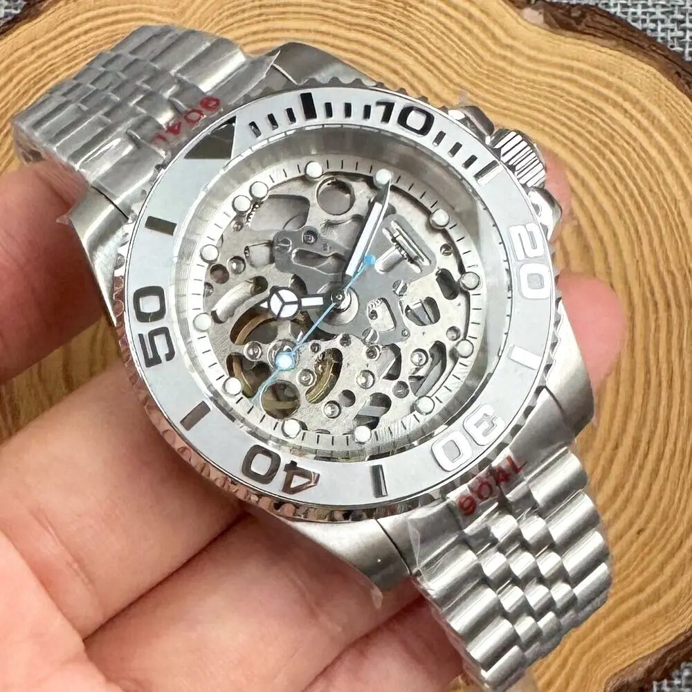 Автоматические Мужские механические часы тандорио 40 мм мужские роскошные NH70