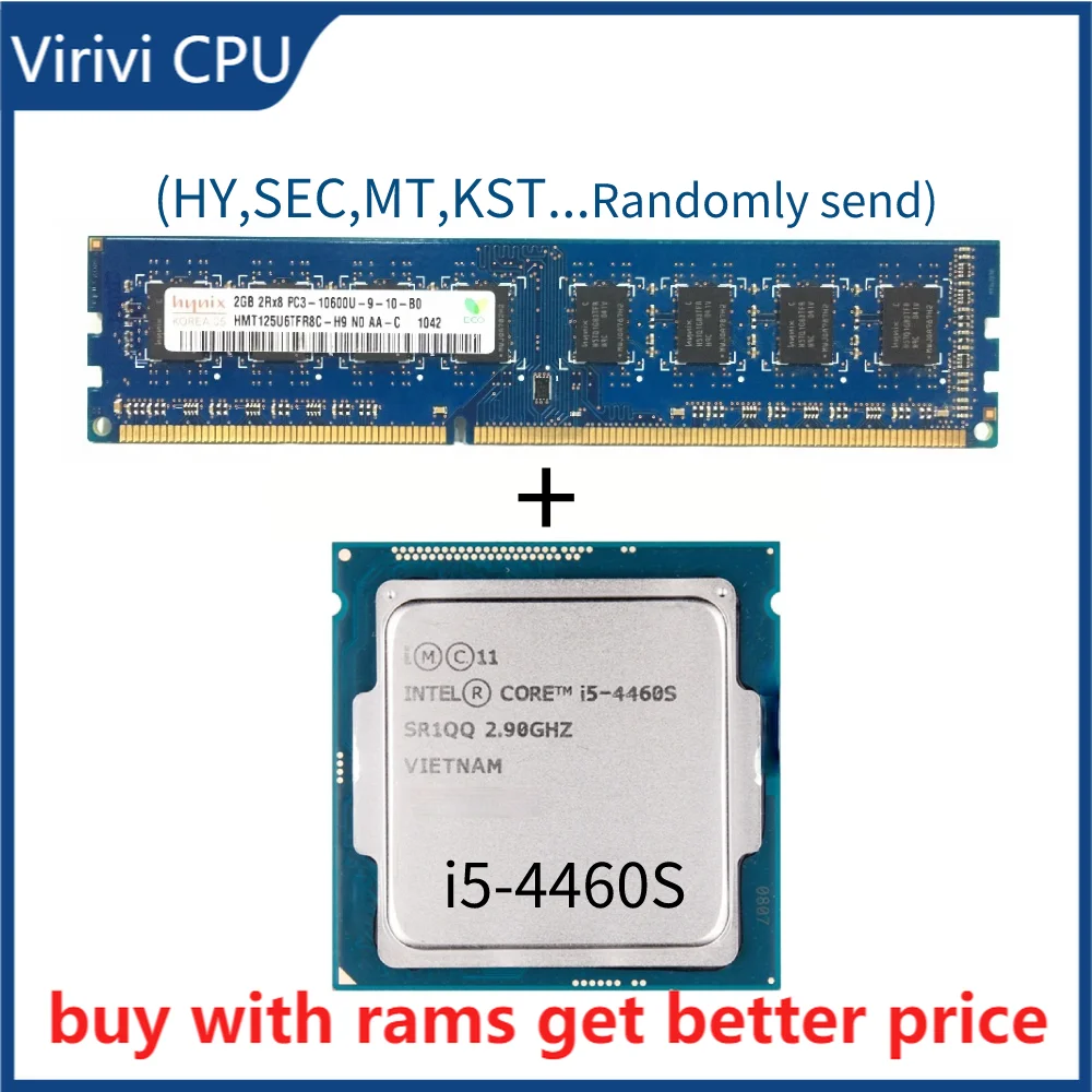 

DDR3 2G 1333Mhz with i5-4460S i5 4460S 2.9 GHz Quad-Core CPU Processor 6M 65W LGA 1150