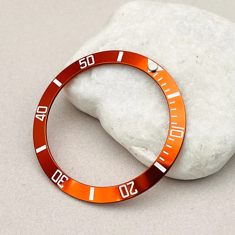 Mod 38mm Metal SUB Sloped Bezel Insert Ring Inner Diameter 30.5 mm Fits Mechanical Men's Watch Replacement Repair Parts