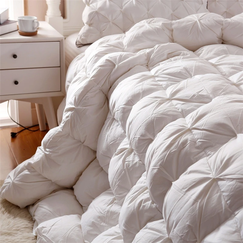 

Luxury Duvet 95 White Goose Down Winter Quilt Core Five-star Hotel Quilt Thicken Warmth Super Fluffy Plump Duvet Fashion Bedding