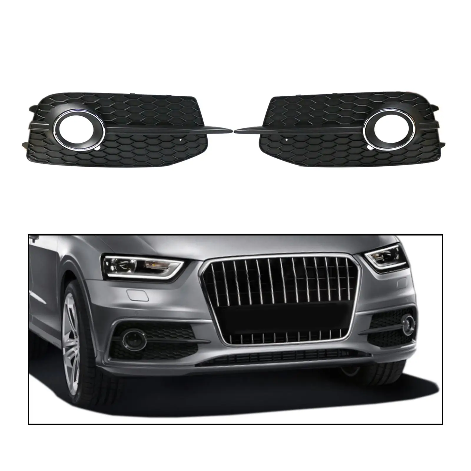 Крышка решетки противотуманных фар декоративная для AUDI Q3 S line 12-14 аксессуары