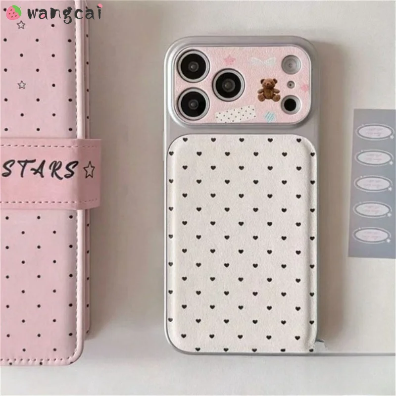 Фото Розовый чехол для телефона с милым медведем для Vivo X300 X300S X200 FE X100 X100S X90 X90S X80 X70 X60 X50 G2 V21 V20 Pro Plus V15 №5