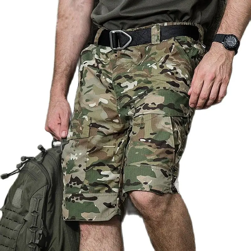 Outdoor Camouflage Cargo Shorts Jogger Mens Casual Male Loose Work Men Short Tactical Pants