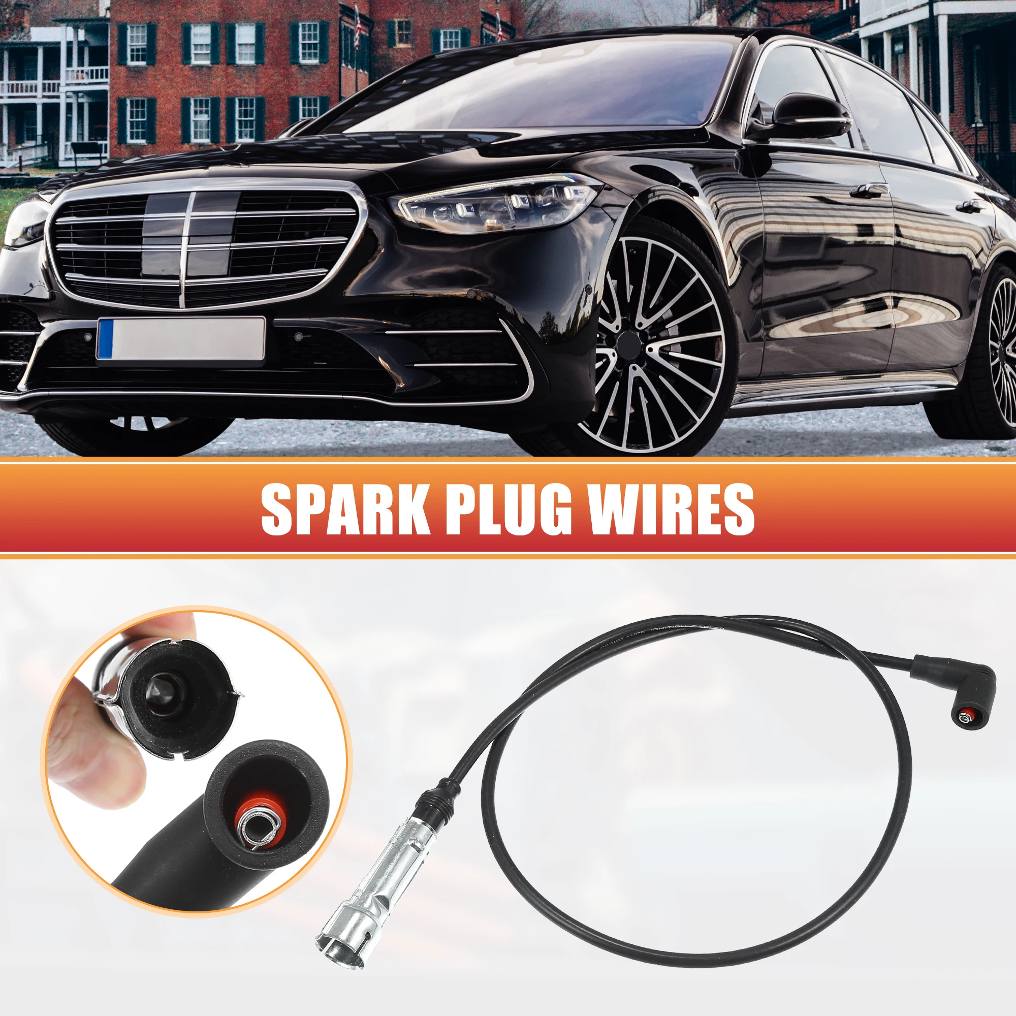 Б/у Свеча зажигания UXCELL 9 шт. кабель для катушки No.1161501219 Mercedes-Benz 380