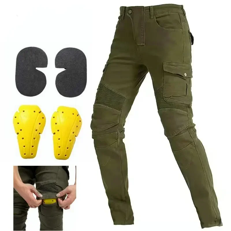 Volero MOTORPOOL jes-6 green jeans Leisure motorcycle pants