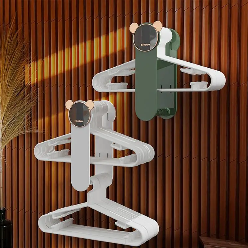 

Closet Organizer For Clothes Kids Room Drying Racks Wall-mounted Non-perforated Balcony Finishing Clothes Rack Hook No Punching