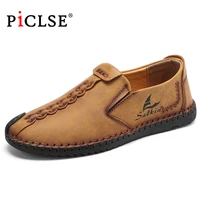 plus size soft leather shoes men loafers comfortable casual leather men shoes moccasins man flats shoes zapatos de hombre