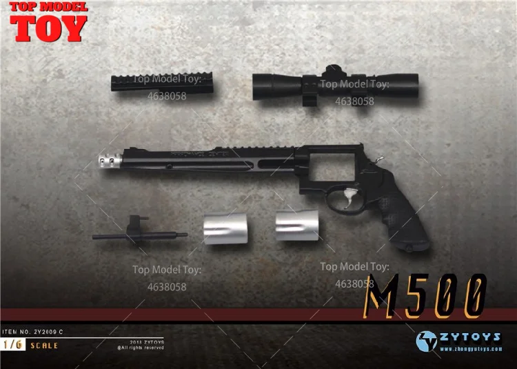 Фото ZYTOYS ZY2009 Пистолеты MK23, M500, M1911 в масштабе 1/6, аксессуары для сцен, модель для 12-дюймовых фигурок солдат и кукол №2