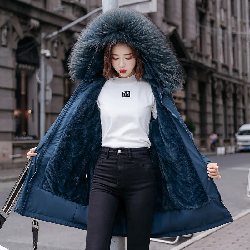 

Parkas En Polaire Pour Femme, Veste Épaisse Et Chaude, Mi-longue à Capuche, Doublure En Fourrure, Rembourrage Fin, Grande