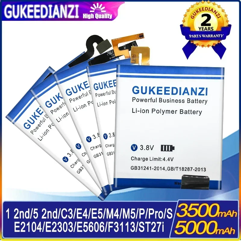 Аккумулятор для Sony Xperia pro/C3 E4 E4G E5 M4 M5 XA1 F3113 Aqua E2303 E5603/go ST27a st27/P LT22i/S LT26i/sola MT27i/Xperia1 2-й