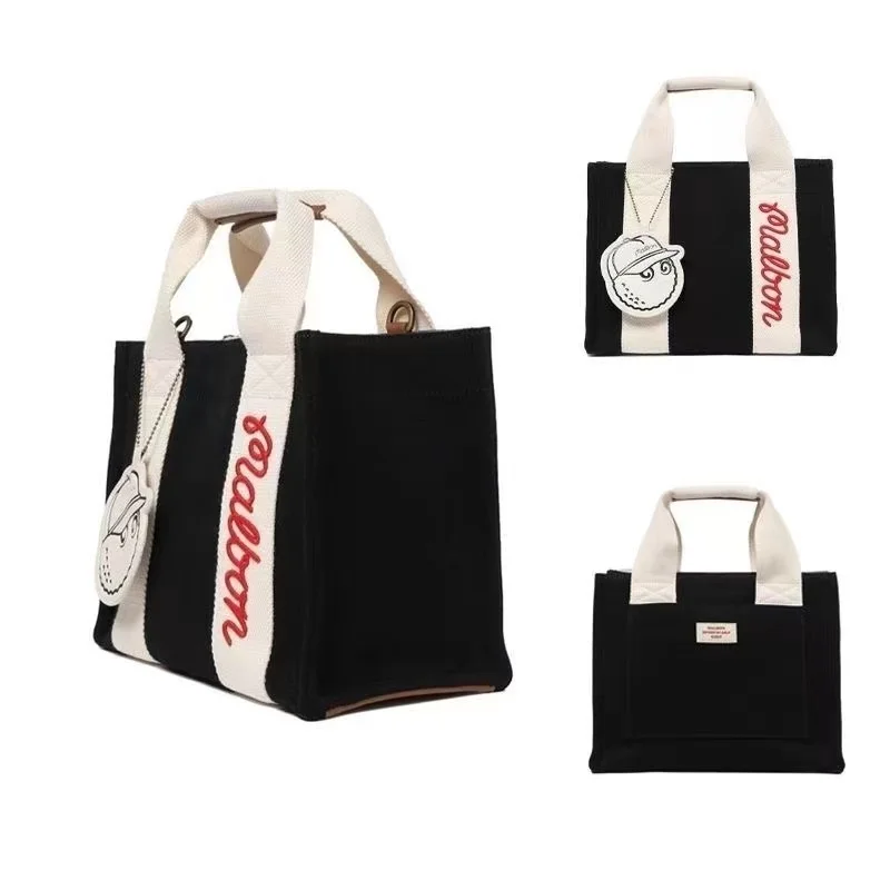 2023 MALBON New Golf Handbag Men's and Women's Versatile Canvas Bag Casual Versatile Crossbody Bag Golf Storage canvas Bag