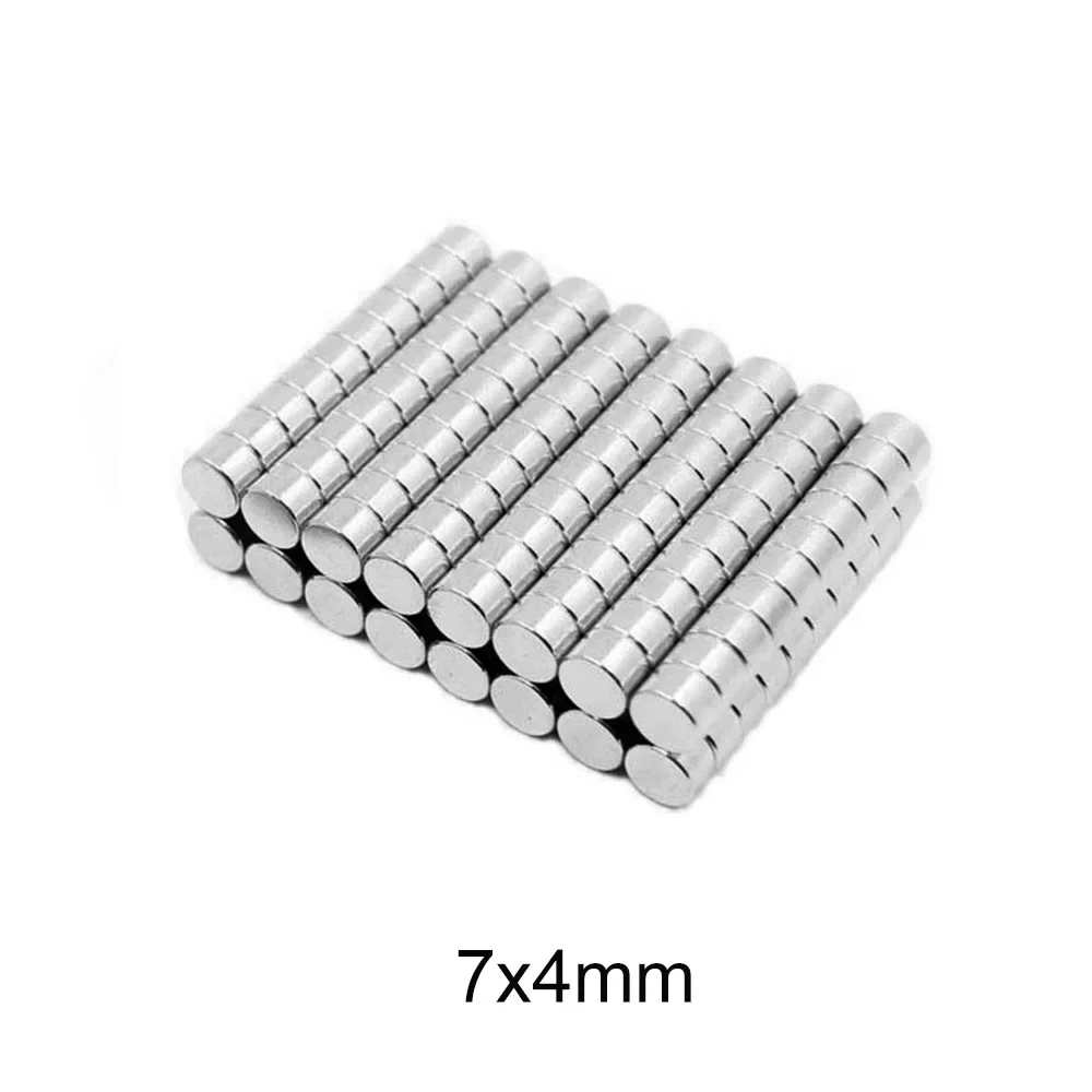 

7x4 мм маленький круглый мощный магнит 7*4 сильные дисковые магниты для холодильника, DIY, здания, научных работ, образования 7x4