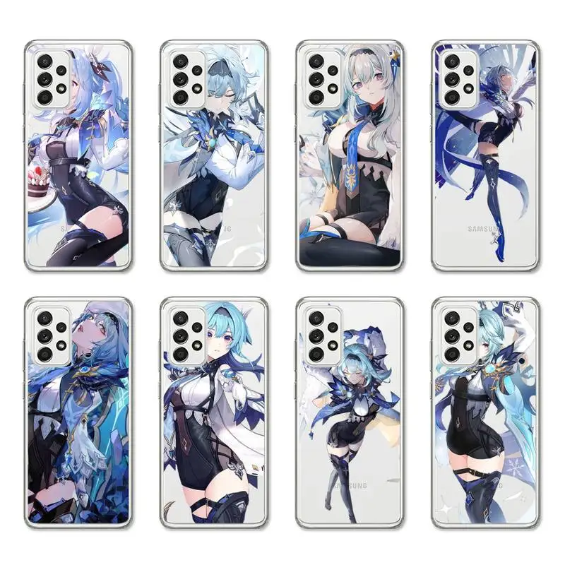 

Genshin Impact Eula Game Phone Case For Samsung A30 A50 S A10 A12 A20 A21S A31 A40 A51 A52 A70 A71 Transparent Cover