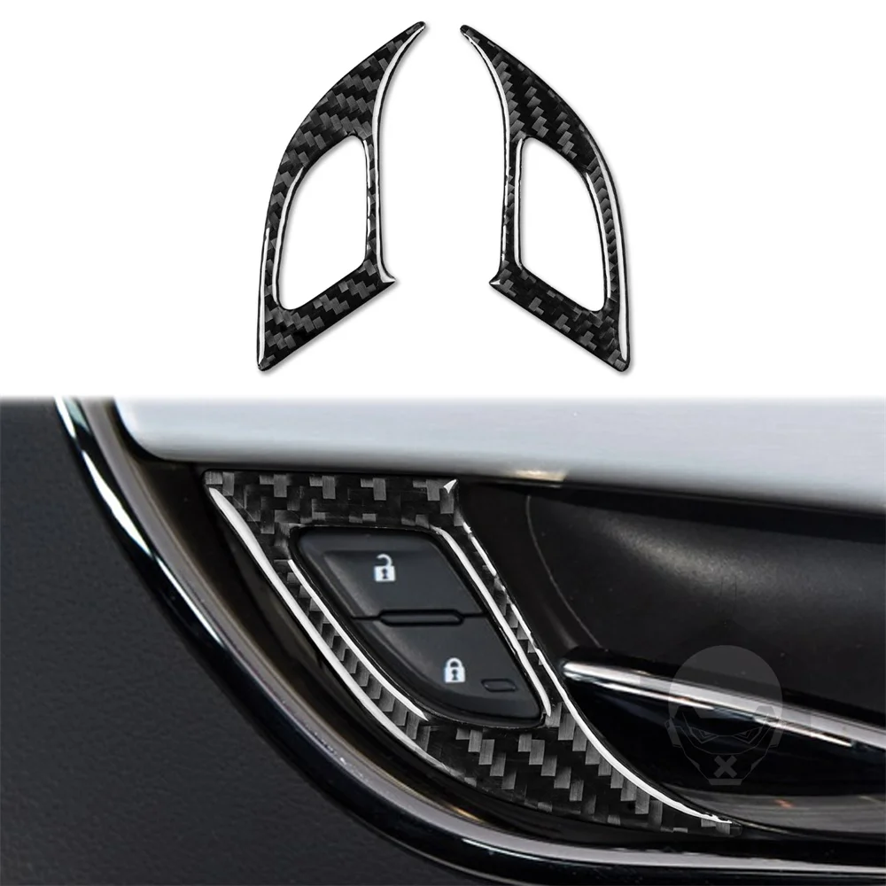 

For ATS13-19 Electric Door Lock / 2 Pieces Carbon Fiber Decorative Stickers Long Service Life Easy To Use Practical