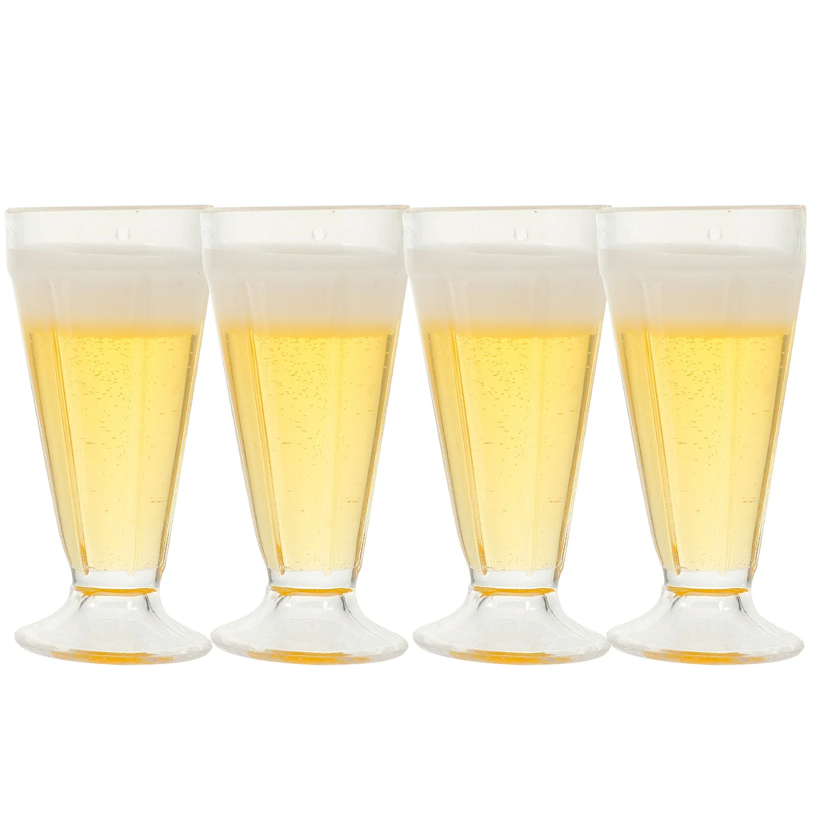 

4 Pcs Pendant Mini Toys Miniature Stuff House Champagne Glass Beer Cup Bag Prop Pvc Tiny Cups Simulated Pupils