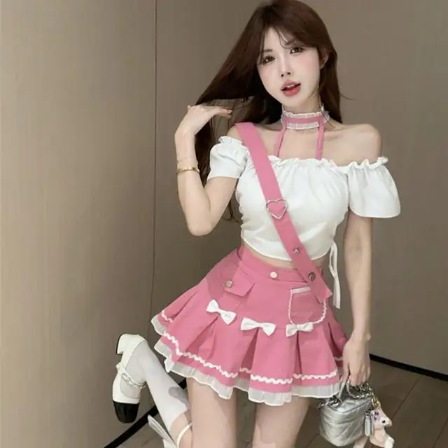 Милое Привлекательное платье MiiiiX комплекты с воротником-лодочкой лямкой на шее и