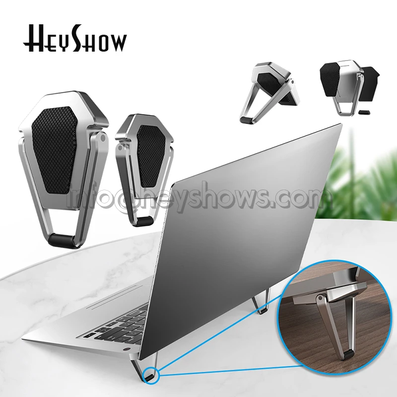 Universal Portable Laptop Stand Holder Invisible Foldable Notebook Support Mini Cooling Bracket for All laptop Tablet Keyboard