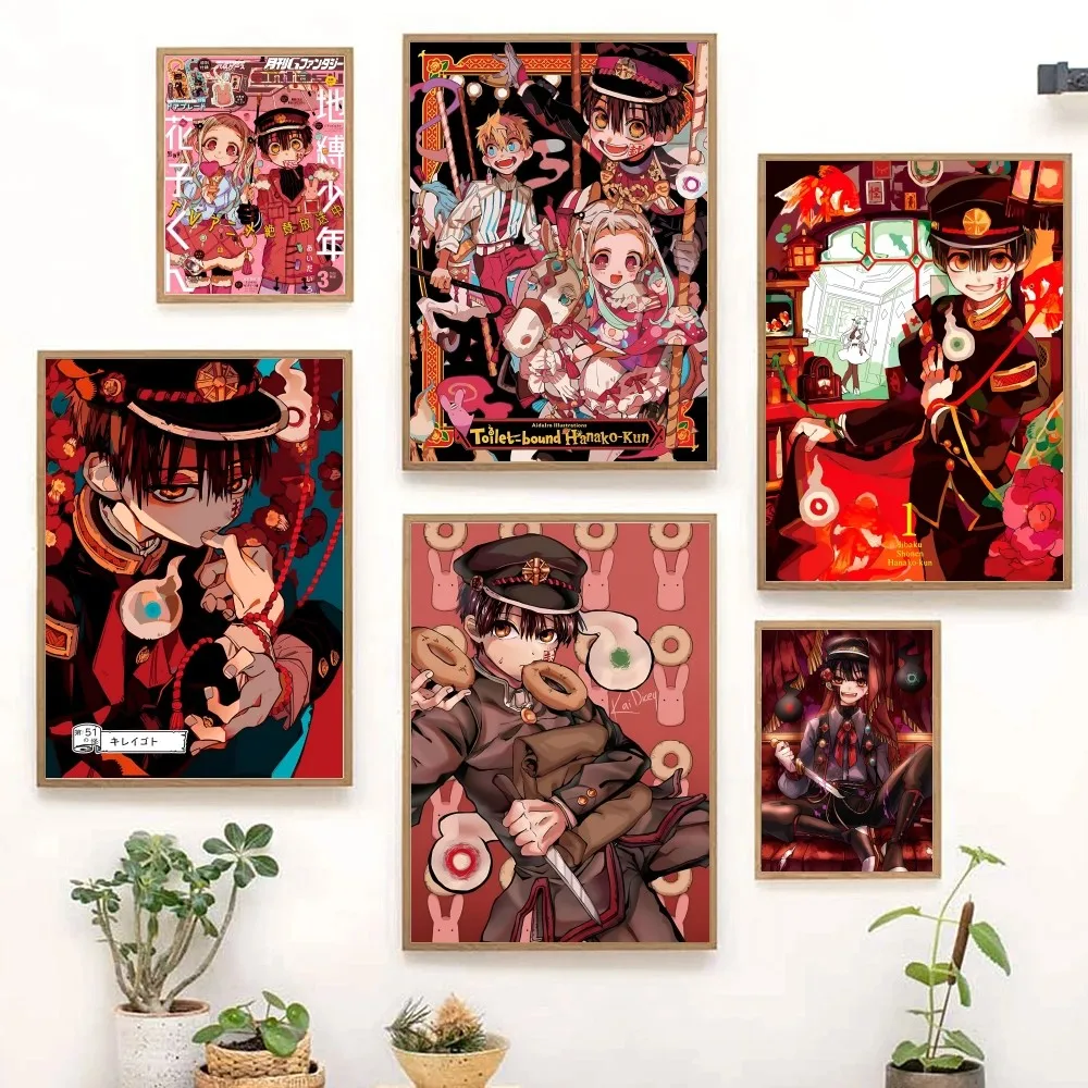 Туалетный плакат Hanako-kun японское аниме ролевые фигурки постер с бумажным принтом