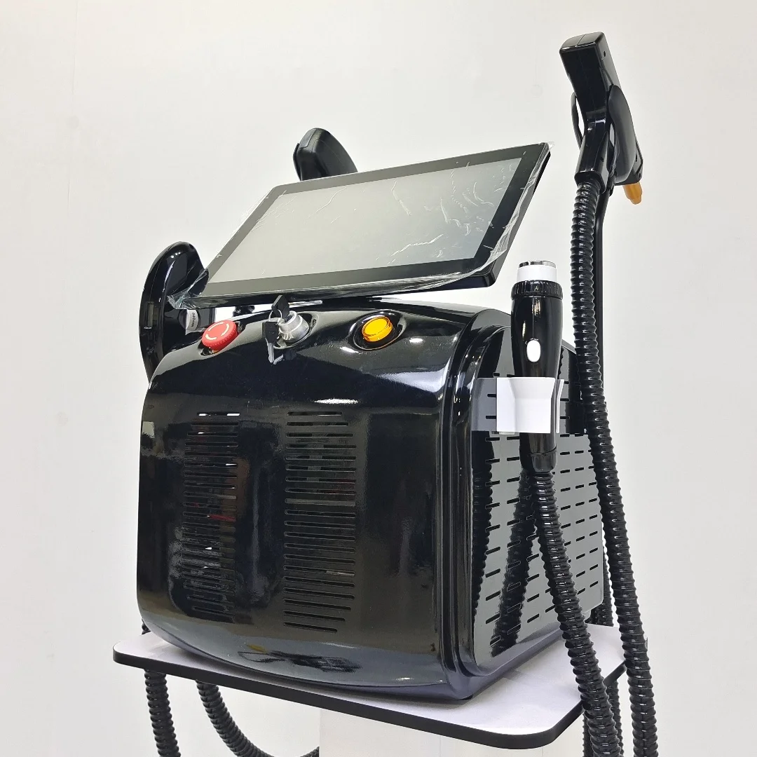 4в1 Сопрано Титан Лед Платиновый Диод 3 Длина Волны Лазер ND:YAG RF IPL OPT Машина