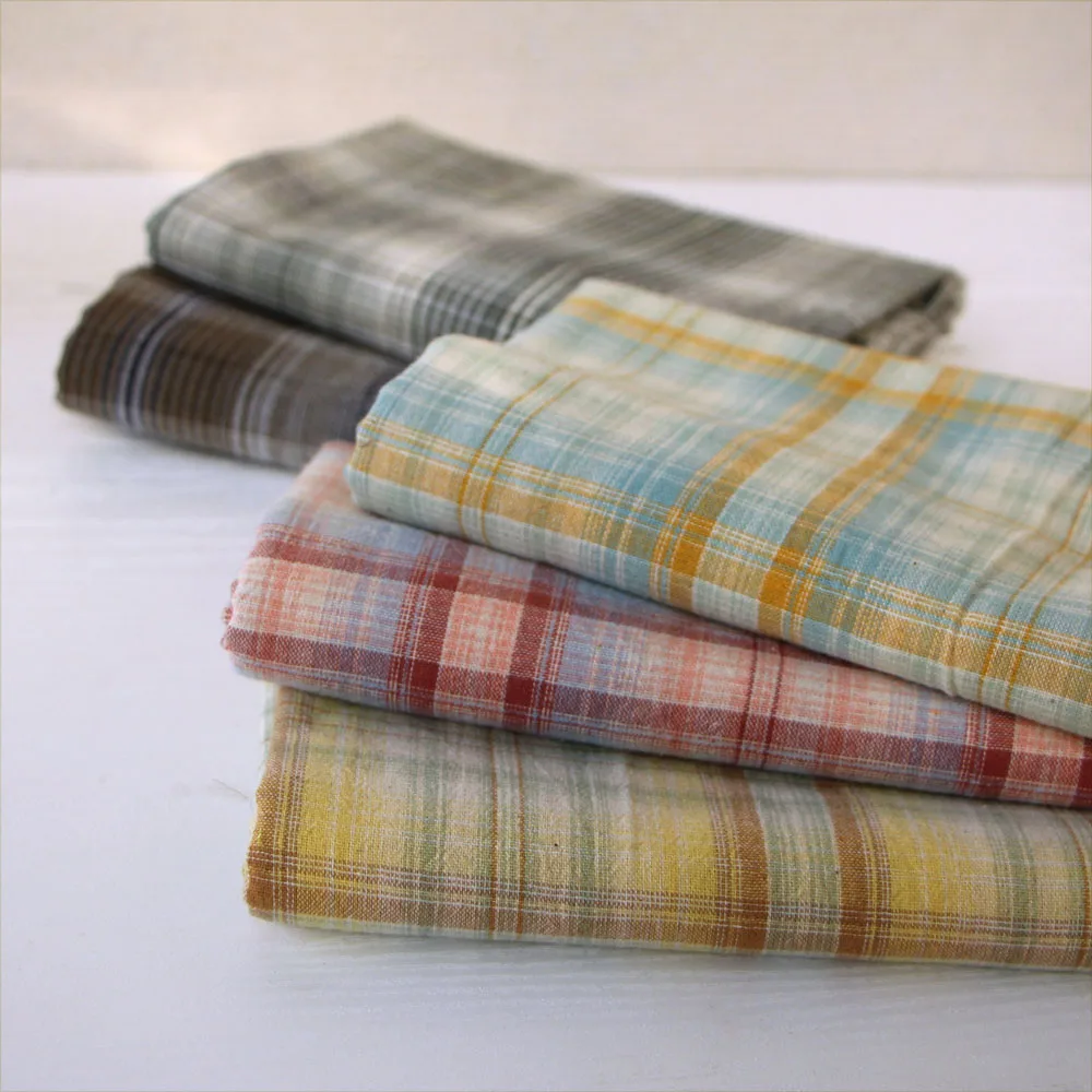 Японская окрашенная в пряжку ткань ручной работы сделай сам пэчворк 100%