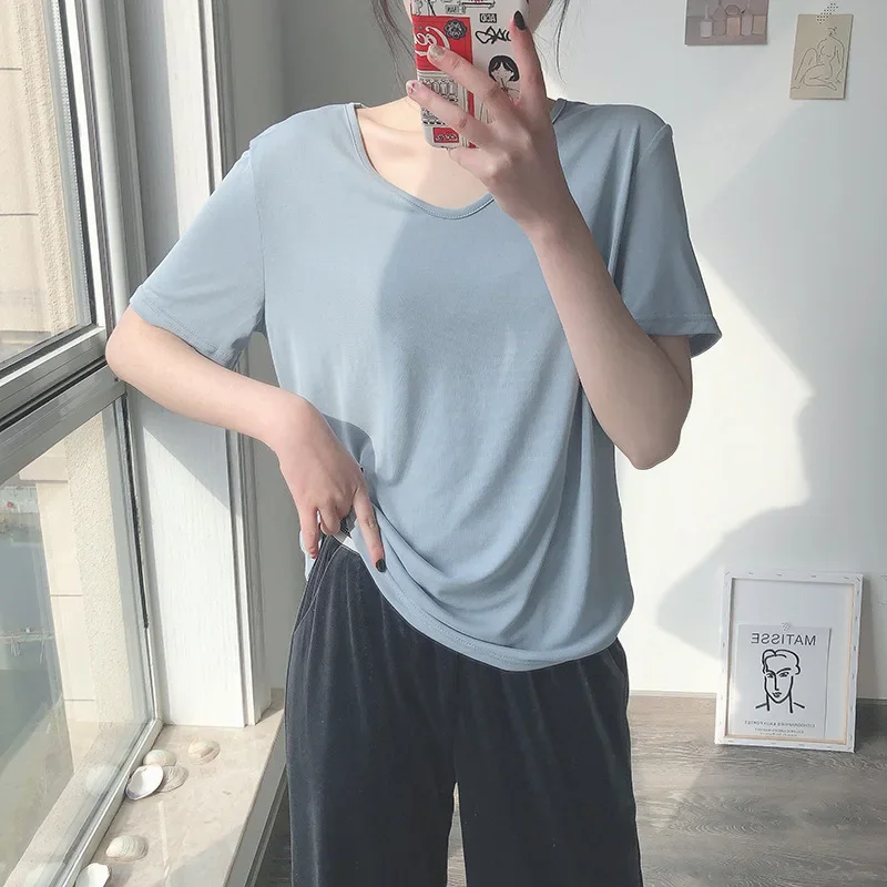 MRMT 2024 абсолютно новая женская модальная белая футболка с коротким рукавом