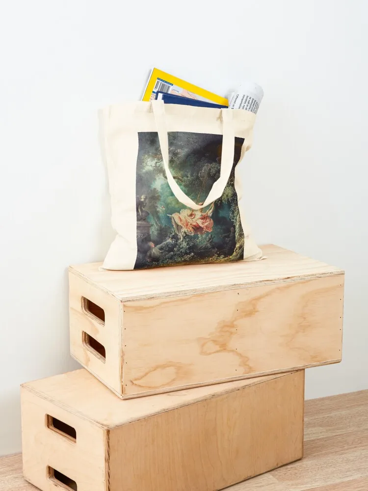 Jean-Honoré Fragonard - The Swing (Lɾscarpolette) (1767) Большая сумка ручная женская сумка-шоппер