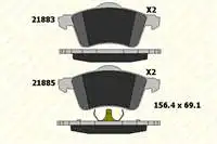 

B218831965 для десяти тормозных колодок (15) транспортера T4 9003