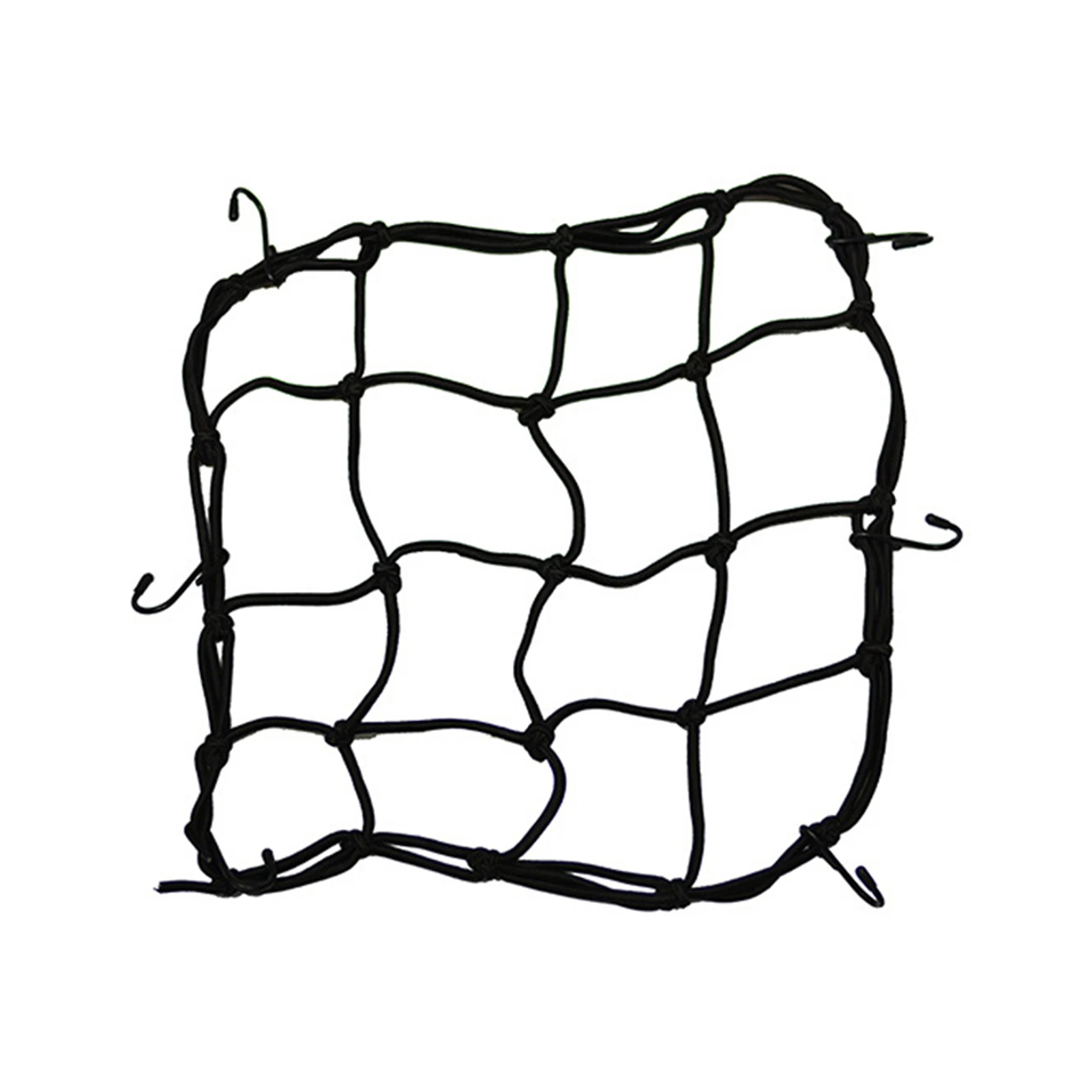 

Elasticated Bungee Cargo Luggage Helmet Package Net with 6 Hooks for Bicycle Basket Bike Rear Carrier Net Bike Accessory NOV99