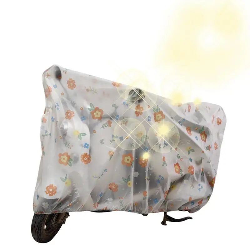 

Scooter Cover Motorcycle Waterproof Cover All Weather Motorbike Protection Motorcycle Cover Cute Cartoon Pattern Sun Outdoor