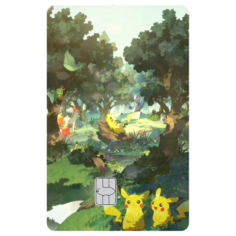 Фото 【S12】 Иллюстрация карточки PTCG Pocket Card ‌   Серия наклеек-скинов для кредитных карт с изображением покемонов для VISA, JCB и других IC-карт №4