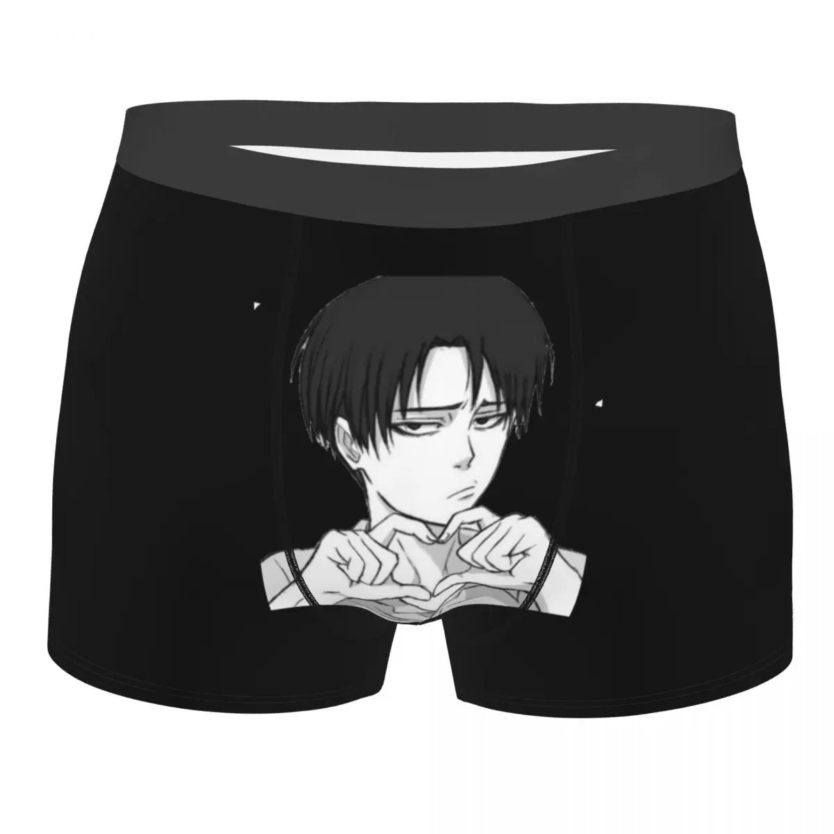 

Забавные мужские боксеры Levi Attack On Titan, мужские мягкие шорты