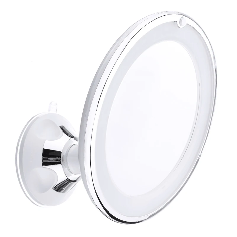 

10X увеличительное зеркало для макияжа 360 градусов вращающееся зеркало для ванной комнаты туалетное зеркало с светодиодный светильник ing зер...