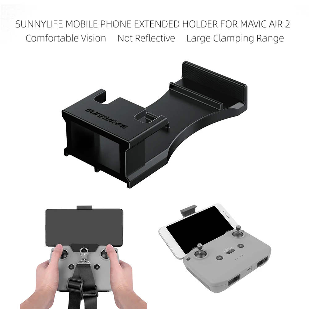 

Drone UAV Remote Control Clamp Extension Phone Clip Mount for DJI Mavic Air 2 Drone Practical Accessaries Supplies Parts