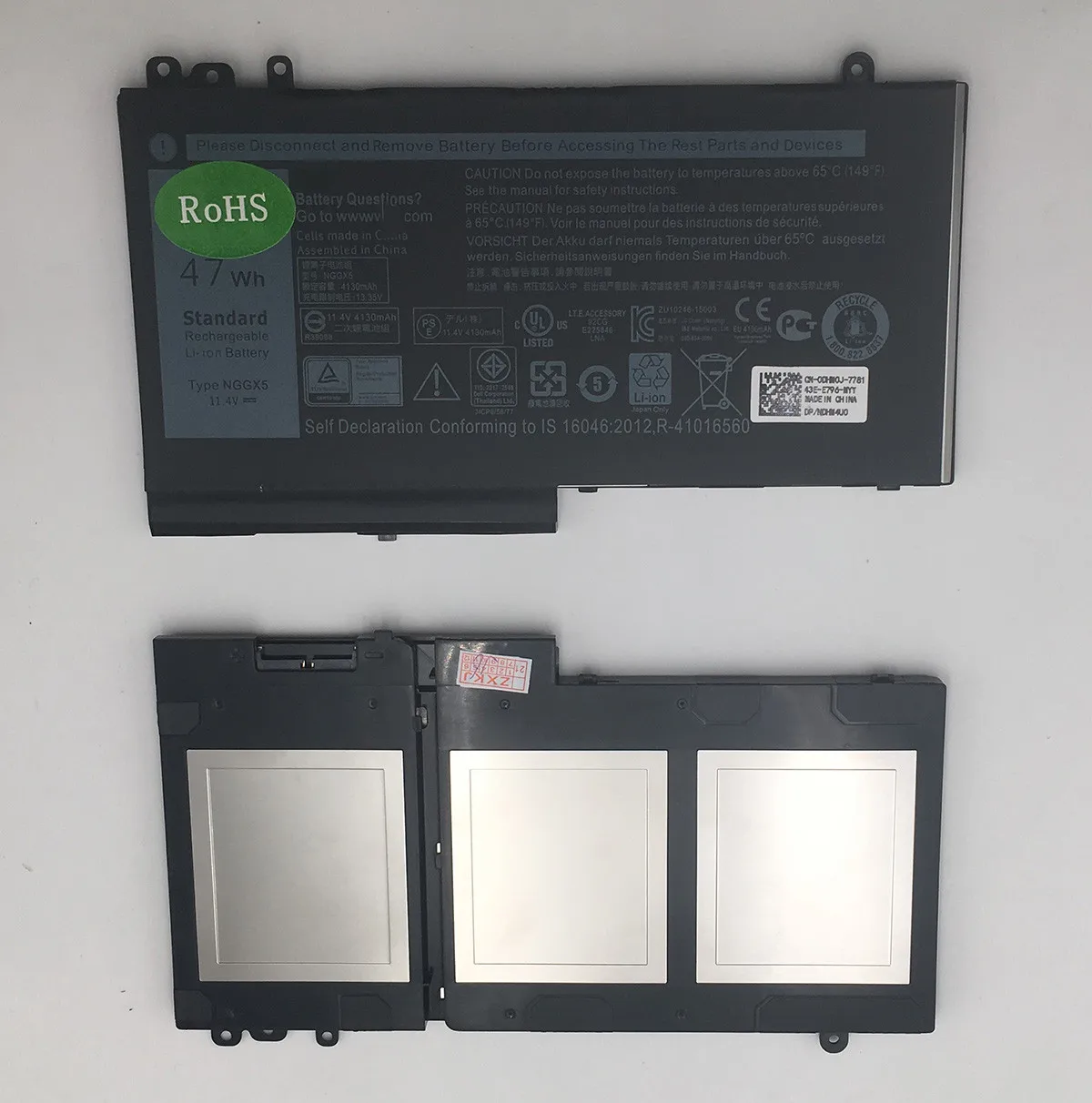 Новая аккумуляторная батарея NGGX5 для ноутбука Dell Latitude E5270 E5470 E5570 первичная