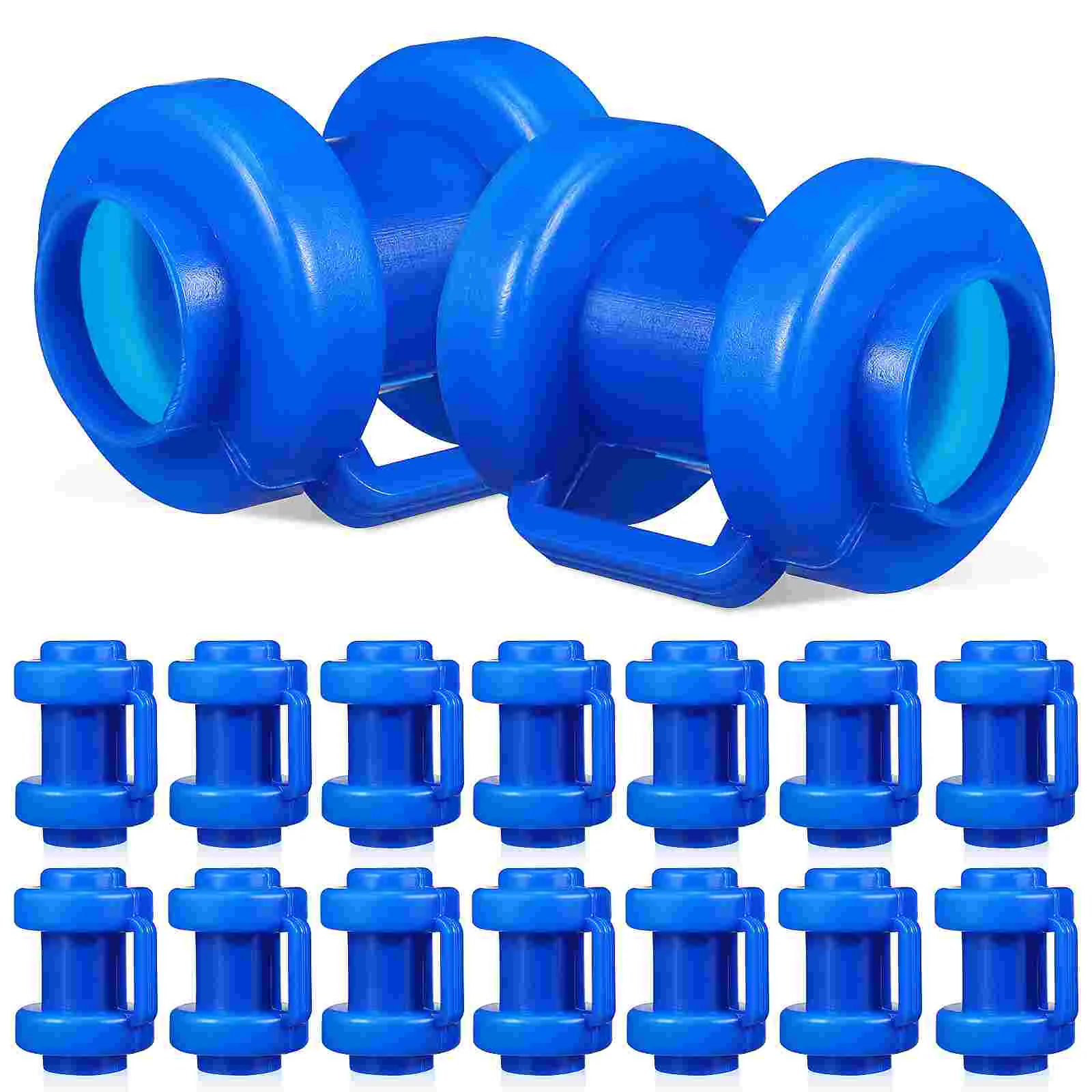 

16 Pcs Trampoline Supply Pole Covers Replacement End Cap Poles Caps Small Abs Plastic Supplies